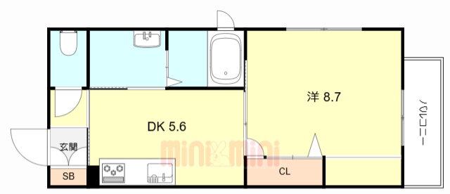 兵庫県尼崎市大庄中通３ 尼崎センタープール前駅 1DK マンション 賃貸物件詳細