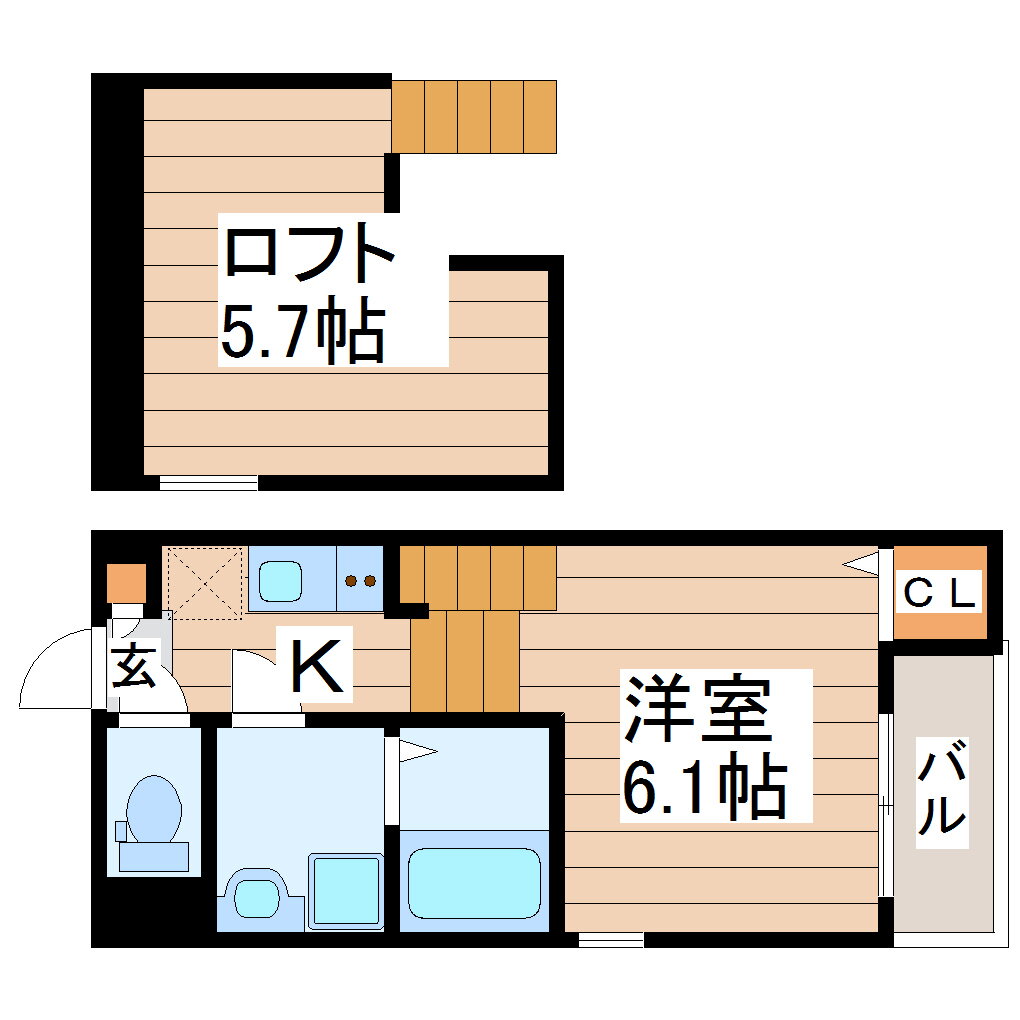 宮城県仙台市太白区西中田３ 南仙台駅 1K アパート 賃貸物件詳細