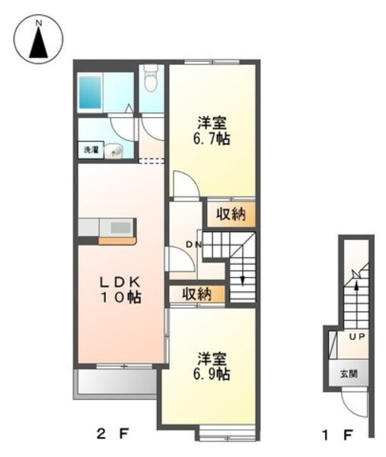 静岡県御殿場市大坂 富士岡駅 2LDK アパート 賃貸物件詳細