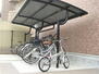 レオパレスファーストコートユウ 駐輪場　原付＆自転車のみ駐輪可能