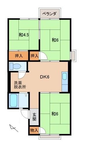 和歌山県和歌山市三葛 紀三井寺駅 3DK アパート 賃貸物件詳細