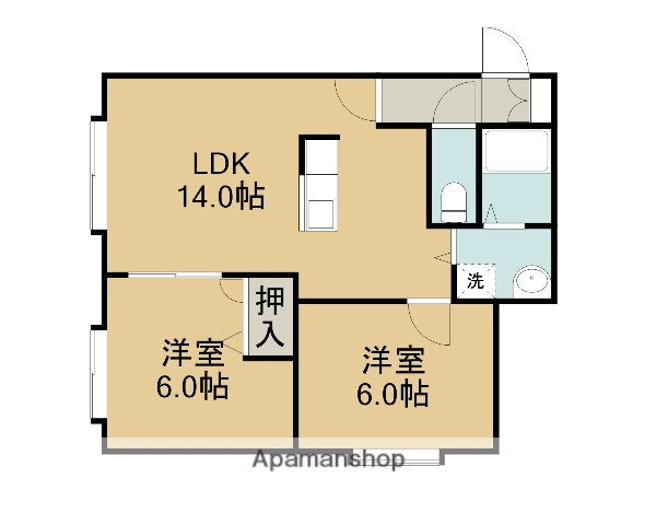 北海道苫小牧市澄川町３ 2LDK アパート 賃貸物件詳細