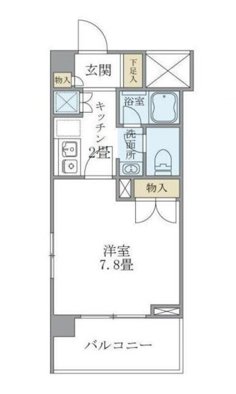 リュミエール三田 6階 1K 賃貸物件詳細