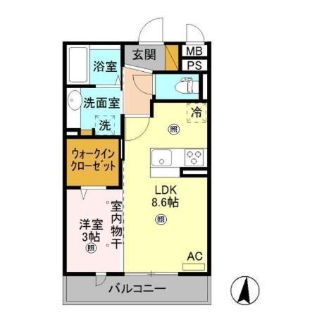 栃木県宇都宮市鶴田町 鶴田駅 1LDK アパート 賃貸物件詳細