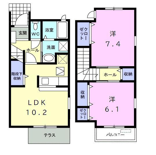 東京都稲城市大丸 稲城長沼駅 2LDK アパート 賃貸物件詳細