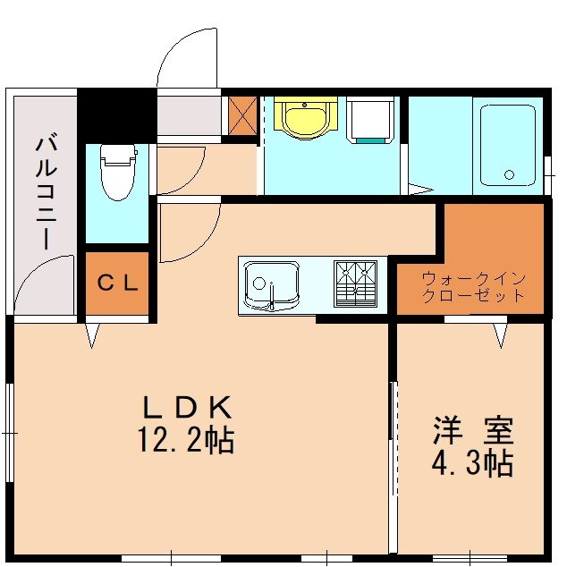 プラウド香住ヶ丘 1階 1LDK 賃貸物件詳細