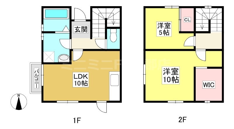 愛知県蒲郡市栄町 蒲郡駅 2LDK 一戸建て 賃貸物件詳細