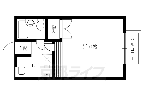 京都府京都市北区等持院中町 等持院・立命館大学駅 1K アパート 賃貸物件詳細