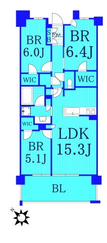 ザケンジントンレジデンス横濱片倉 4階 3LDK 賃貸物件詳細