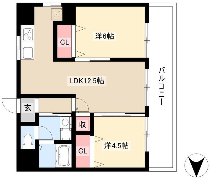 愛知県名古屋市港区惟信町４ 荒子川公園駅 2LDK マンション 賃貸物件詳細
