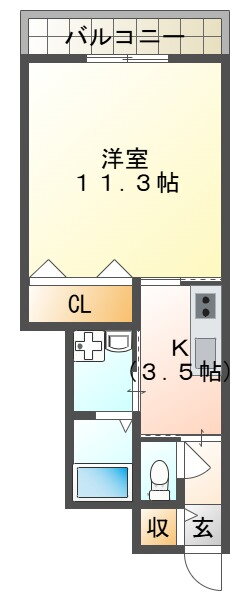 兵庫県明石市新明町 西新町駅 1K アパート 賃貸物件詳細