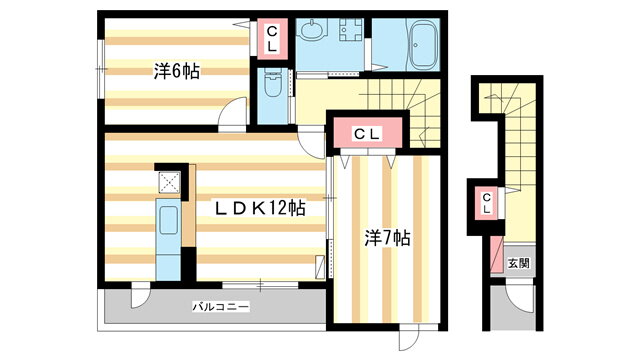 奈良県奈良市中町 学園前駅 2LDK アパート 賃貸物件詳細