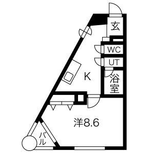 宮城県仙台市若林区連坊小路 五橋駅 1K マンション 賃貸物件詳細