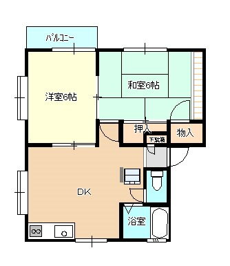 茨城県牛久市上柏田１ 牛久駅 2DK アパート 賃貸物件詳細