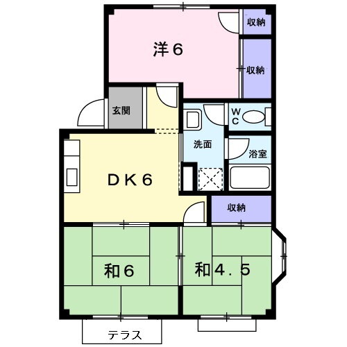 広島県広島市安佐北区落合１ 玖村駅 3DK アパート 賃貸物件詳細