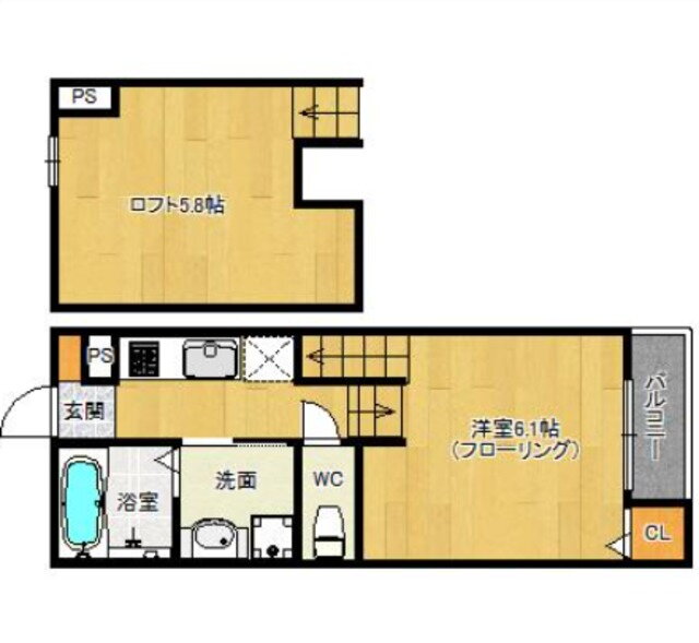 福岡県筑紫野市二日市中央１ 紫駅 1K アパート 賃貸物件詳細