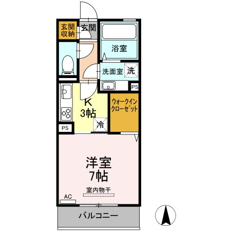 熊本県上益城郡嘉島町大字上島 1K アパート 賃貸物件詳細