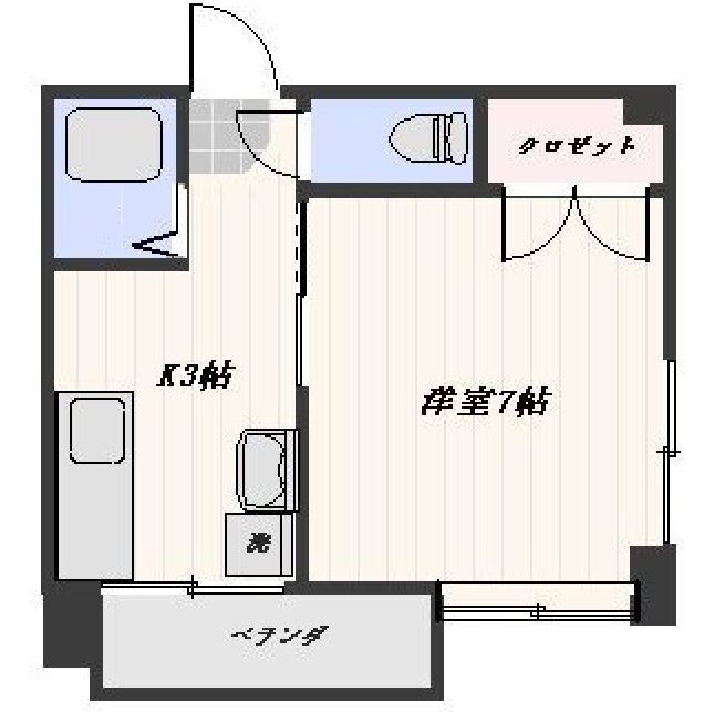 スカイハイツ１ 2階 1K 賃貸物件詳細