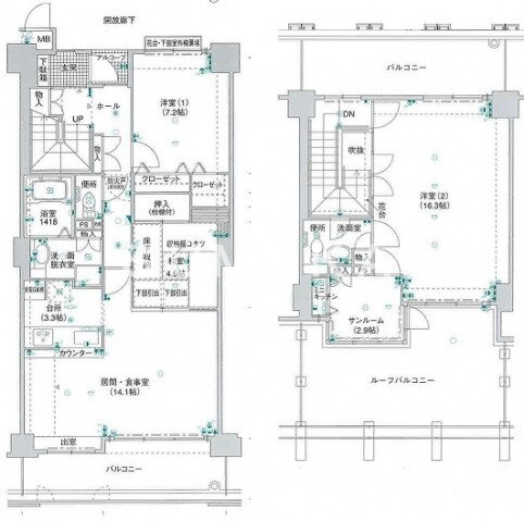 フォーラムシティ岡山 20階 3SLDK 賃貸物件詳細