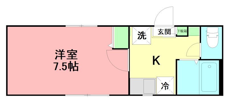 神奈川県厚木市泉町 本厚木駅 1K アパート 賃貸物件詳細