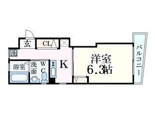 兵庫県芦屋市打出町 打出駅 1K マンション 賃貸物件詳細