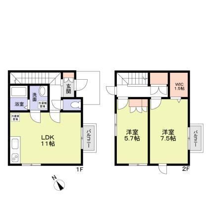 神奈川県横浜市神奈川区羽沢南１ 羽沢横浜国大駅 2LDK 一戸建て 賃貸物件詳細