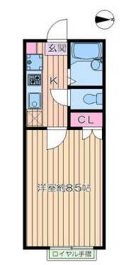 東京都足立区皿沼２ 谷在家駅 1K アパート 賃貸物件詳細