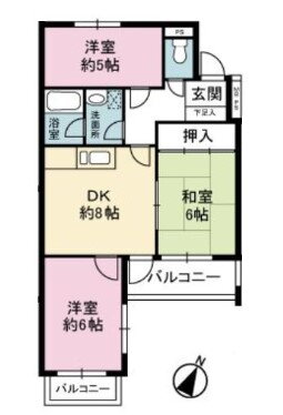 ロイヤルマンション浄水 4階 3DK 賃貸物件詳細