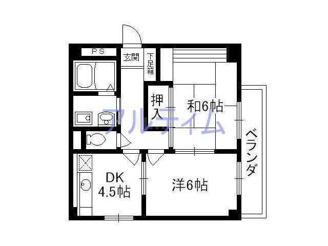 ストリーム鳥羽 3階 2DK 賃貸物件詳細