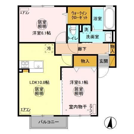 茨城県ひたちなか市大字田彦 佐和駅 2LDK アパート 賃貸物件詳細