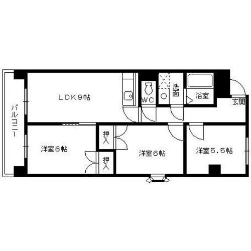 福岡県久留米市野中町 久留米大学前駅 3LDK マンション 賃貸物件詳細