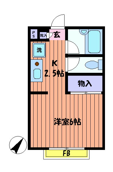 東京都国立市谷保 矢川駅 1K アパート 賃貸物件詳細