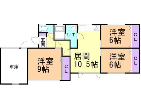 北海道登別市栄町４ 鷲別駅 3LDK 一戸建て 賃貸物件詳細