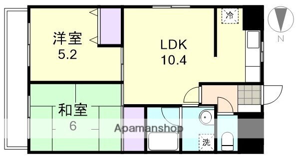 ライオンズマンション倉敷鶴形 8階 2LDK 賃貸物件詳細