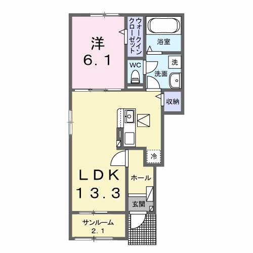 群馬県前橋市天川大島町 前橋大島駅 1LDK アパート 賃貸物件詳細