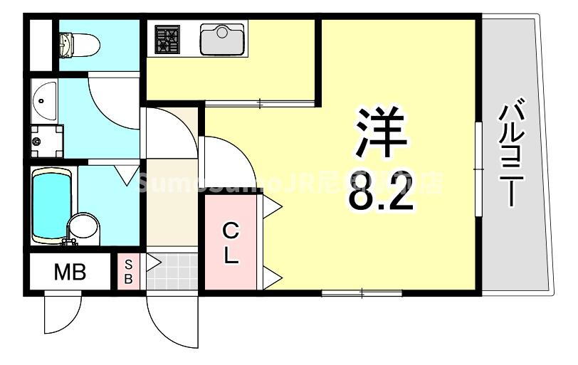 兵庫県尼崎市大庄西町４ 武庫川駅 ワンルーム アパート 賃貸物件詳細