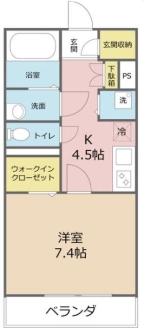 埼玉県さいたま市中央区下落合４ 北与野駅 1K アパート 賃貸物件詳細