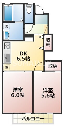 熊本県熊本市中央区黒髪５ 東海学園前駅 2DK アパート 賃貸物件詳細