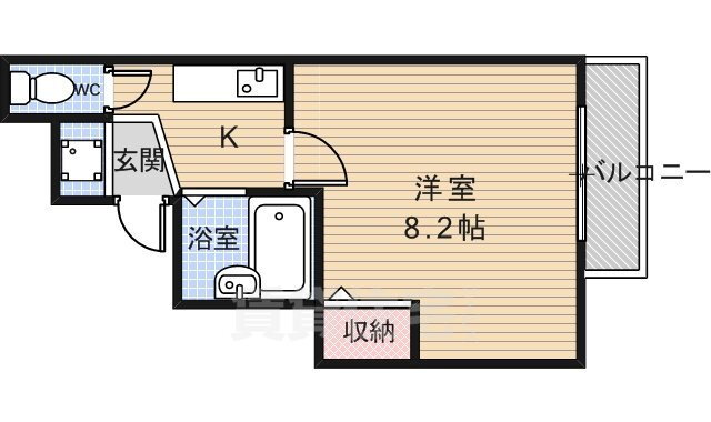 京都府京都市北区衣笠馬場町 北野白梅町駅 1K マンション 賃貸物件詳細
