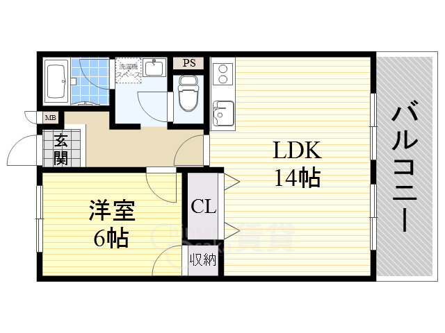 サニーサイド新大阪 7階 1LDK 賃貸物件詳細