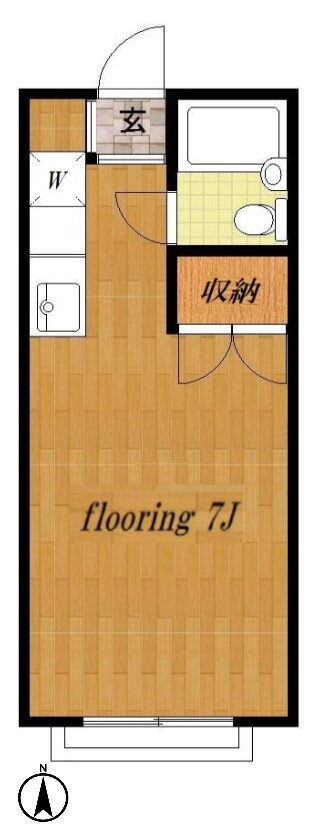 １０ＦＬＡＴＳ 1階 ワンルーム 賃貸物件詳細