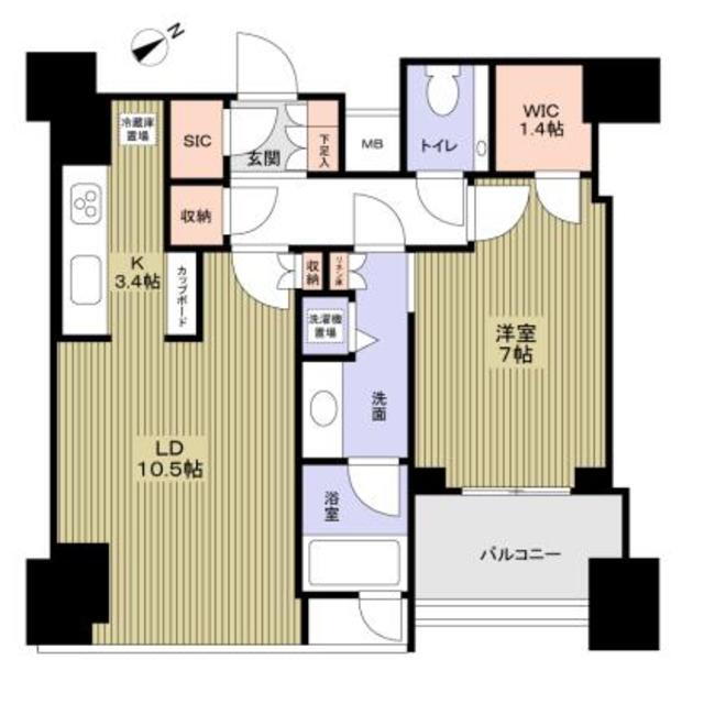 東京都港区三田１ 麻布十番駅 1LDK マンション 賃貸物件詳細