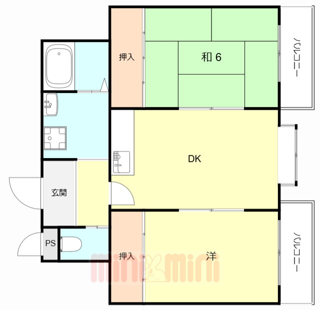 兵庫県尼崎市南武庫之荘２ 武庫之荘駅 2DK マンション 賃貸物件詳細