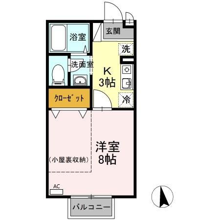 岡山県岡山市南区新保 備前西市駅 1K アパート 賃貸物件詳細