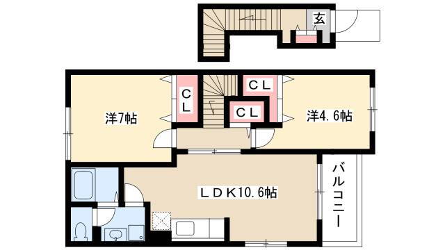 愛知県名古屋市中川区松ノ木町２ 荒子駅 2LDK アパート 賃貸物件詳細