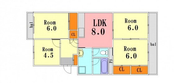 広島県広島市西区高須１ 東高須駅 4LDK マンション 賃貸物件詳細
