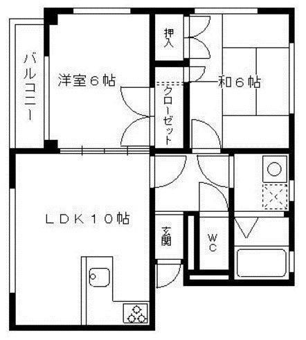 福岡県春日市白水ヶ丘４ 博多南駅 2LDK アパート 賃貸物件詳細