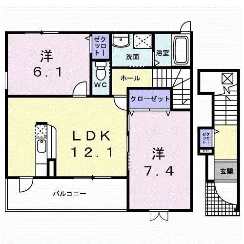 茨城県常総市大沢 石下駅 2LDK アパート 賃貸物件詳細