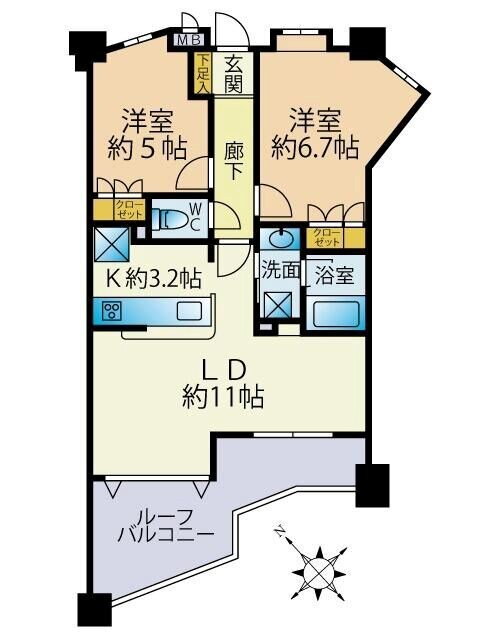 東京都中央区勝どき２ 勝どき駅 2LDK マンション 賃貸物件詳細