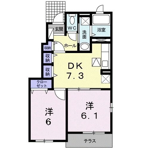 熊本県八代市島田町 新八代駅 2DK アパート 賃貸物件詳細